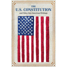 Paperback book cover: “The U.S. Constitution” with flag stars and red-white stripes