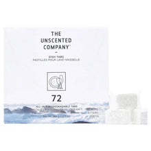 Unscented dishwasher detergent tabs box, 72-count, white package