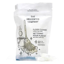 Floor cleaner tabs pouch, The Unscented Company, 'FLOOR CLEANER' and 22 tablet icons
