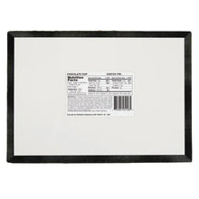Chocolate chip mini muffin box back with nutrition label and ingredients panel