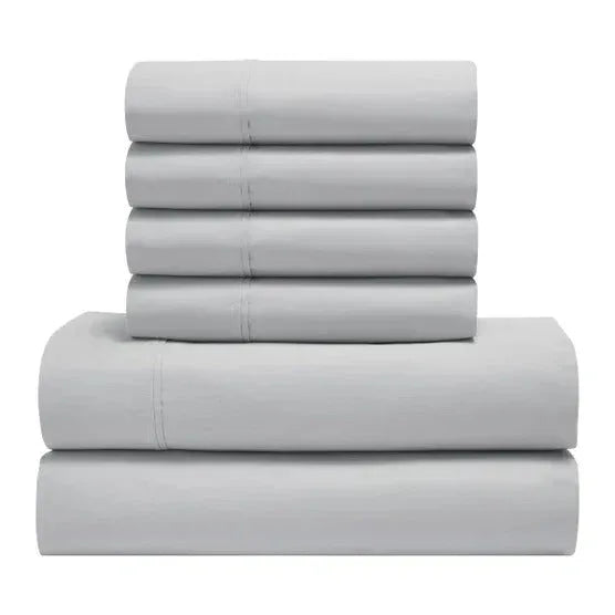 TheraLuxe by Therapedic 300 Thread Count 6-piece Peached Percale Sheet Set - USA MEGA SHOP