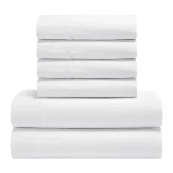 TheraLuxe by Therapedic 300 Thread Count 6-piece Peached Percale Sheet Set