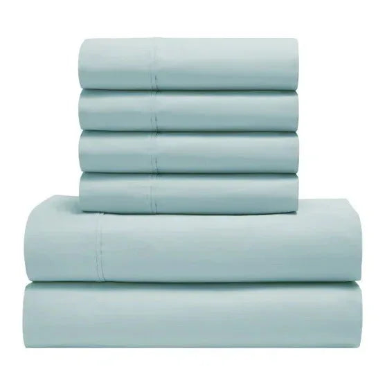 TheraLuxe by Therapedic 300 Thread Count 6-piece Peached Percale Sheet Set - USA MEGA SHOP