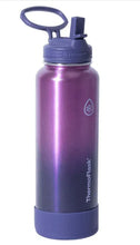 ThermoFlask 40oz insulated stainless steel water bottle, purple with carry loop