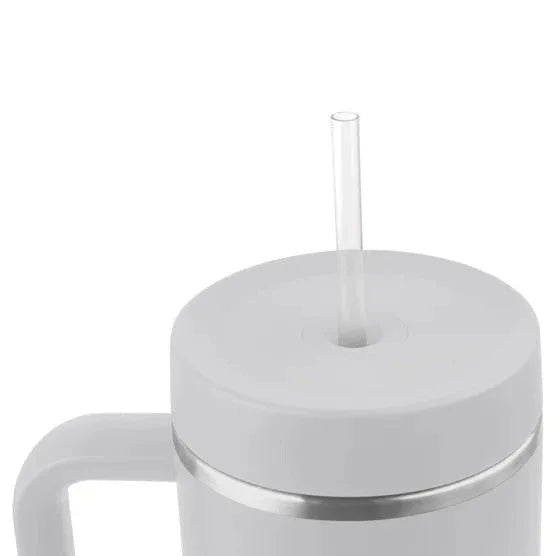 ThermoFlask 40 oz Insulated Stainless Steel Tumbler with Handle and Straw Lid, 2-pack - USA MEGA SHOP