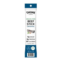 THINK JERKY grass-fed beef stick Original pouch, net wt 1 oz