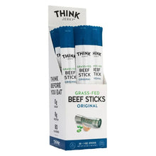 Grass-fed beef sticks Original package, THINK JERKY 20 one-ounce sticks