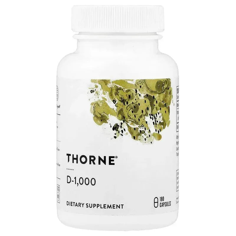 Thorne, D-5,000, 60 Capsules (125 mcg per Capsule)