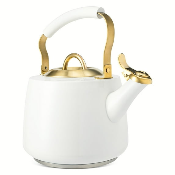 Thyme & Table Stainless Steel 1.8L Stovetop Tea Kettle - Black & Gold