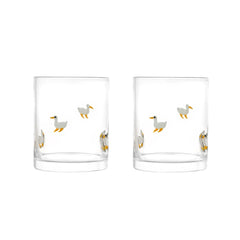 Thyme & Table 12 fl oz Easter Goose Charm Drinking Glasses, Set of 2