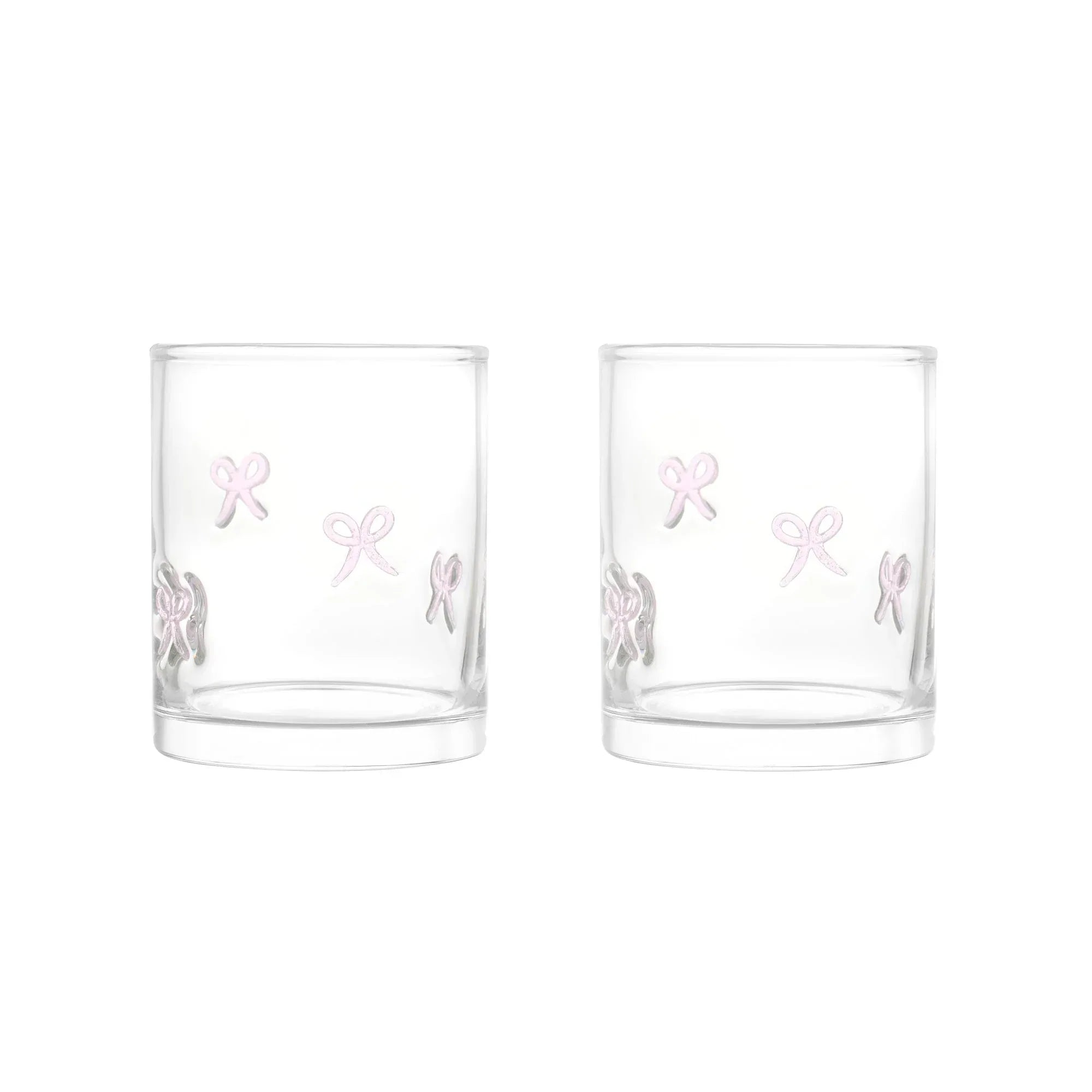 Thyme & Table 12 fl oz Red Hearts Charm Drinking Glasses, Set of 2