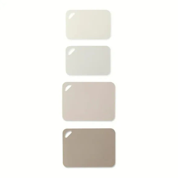 Thyme & Table 4-Piece Poly Cutting Mats SM 7.5"x11.4", MD 9.8"x13.4" - Cream - USA MEGA SHOP