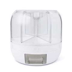 Thyme & Table 6 Section Rotating Food Storage Dispenser with Removable Drawer, White