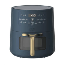 Atlantic Blue digital air fryer with gold handle and front control panel
