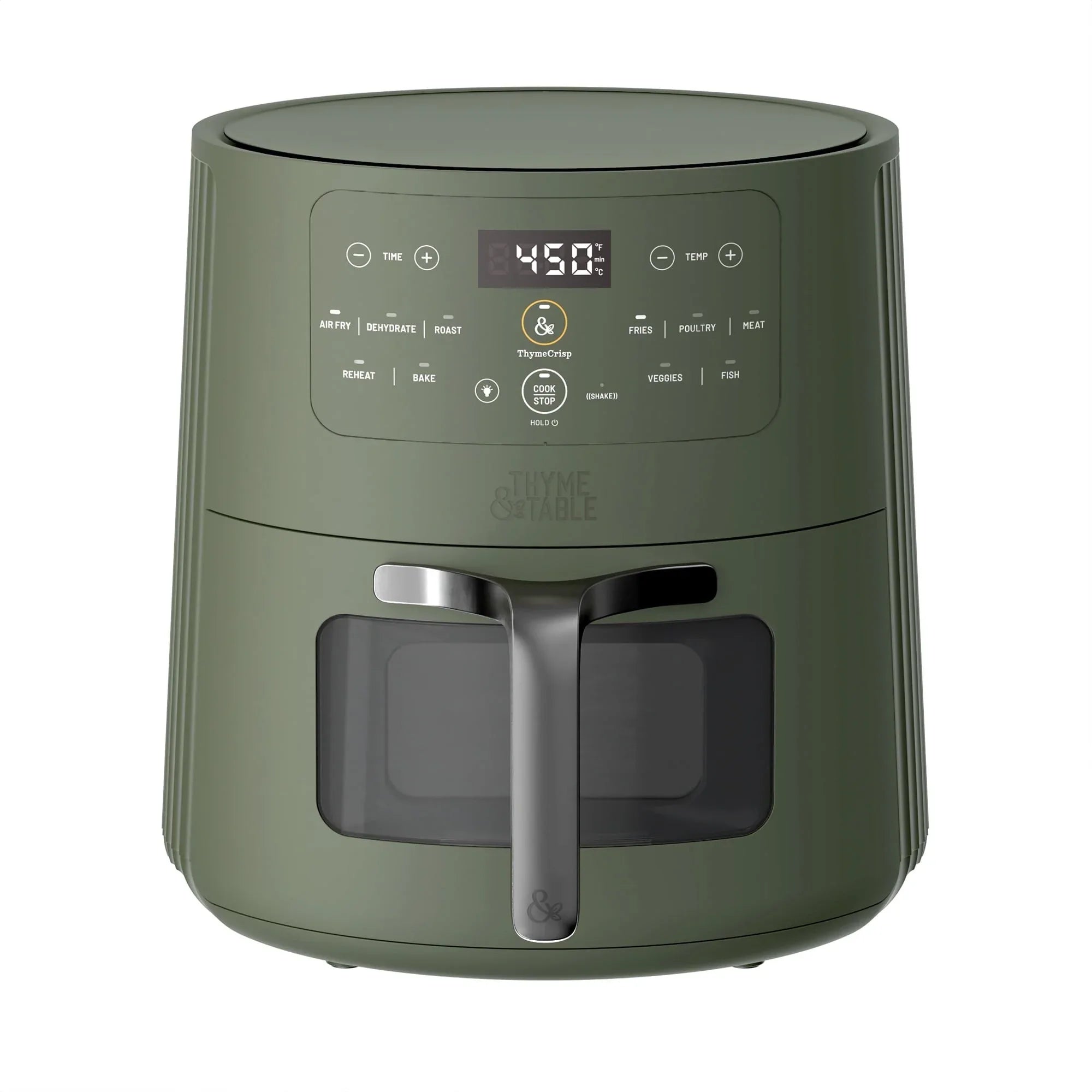 Thyme & Table 6QT Air Fryer, with ThymeCrispâ„¢ and Ceramic-Coated Nonstick Basket, Atlantic Blue - USA MEGA SHOP