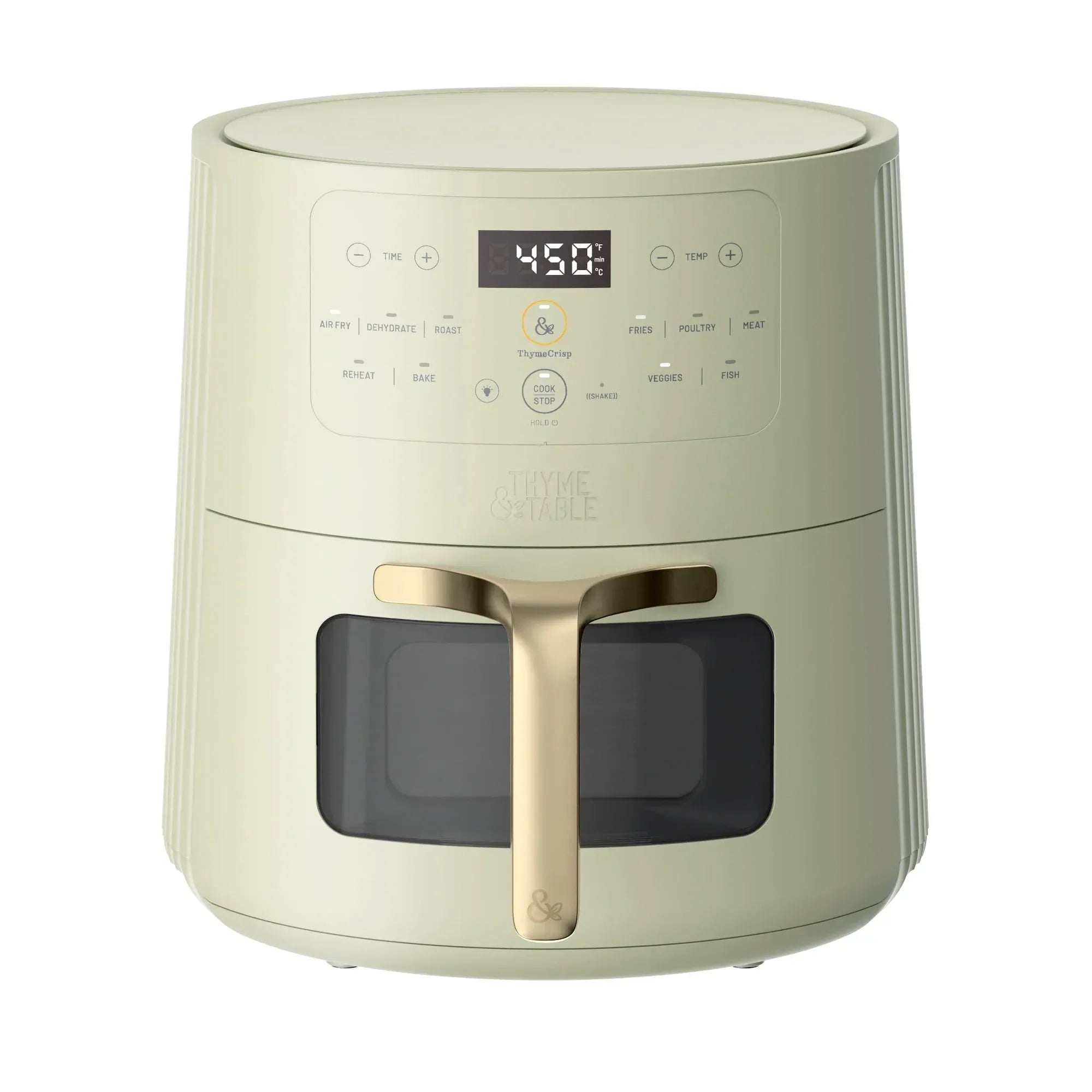 Thyme & Table 6QT Air Fryer, with ThymeCrisp™ and Ceramic-Coated Nonstick Basket, Atlantic Blue