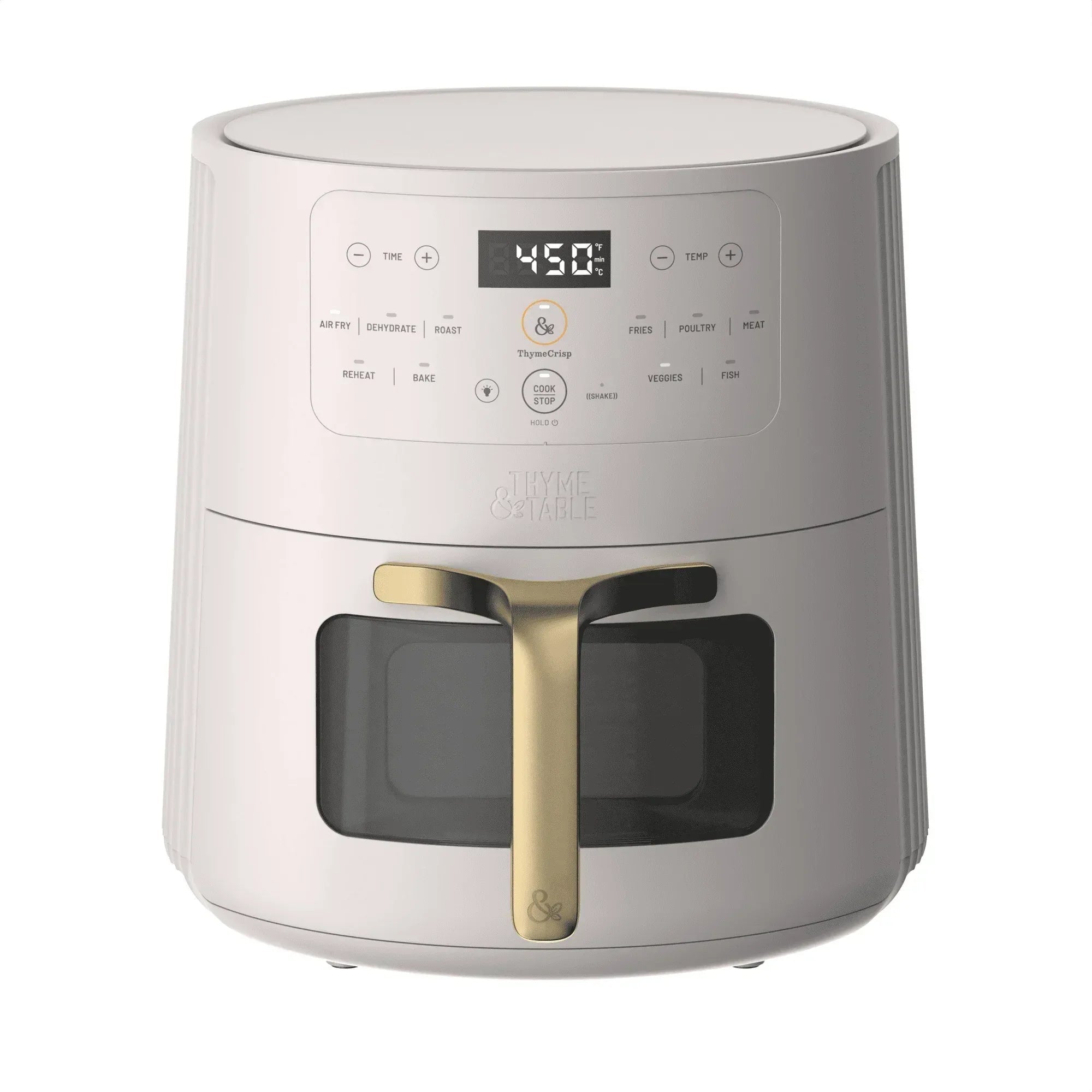 Thyme & Table 6QT Air Fryer, with ThymeCrisp™ and Ceramic-Coated Nonstick Basket, Atlantic Blue