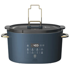Thyme & Table 6QT Programmable Slow Cooker, Atlantic Blue - USA MEGA SHOP