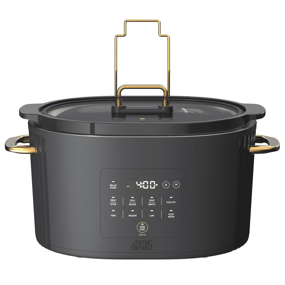 Thyme & Table 6QT Programmable Slow Cooker, Atlantic Blue - USA MEGA SHOP