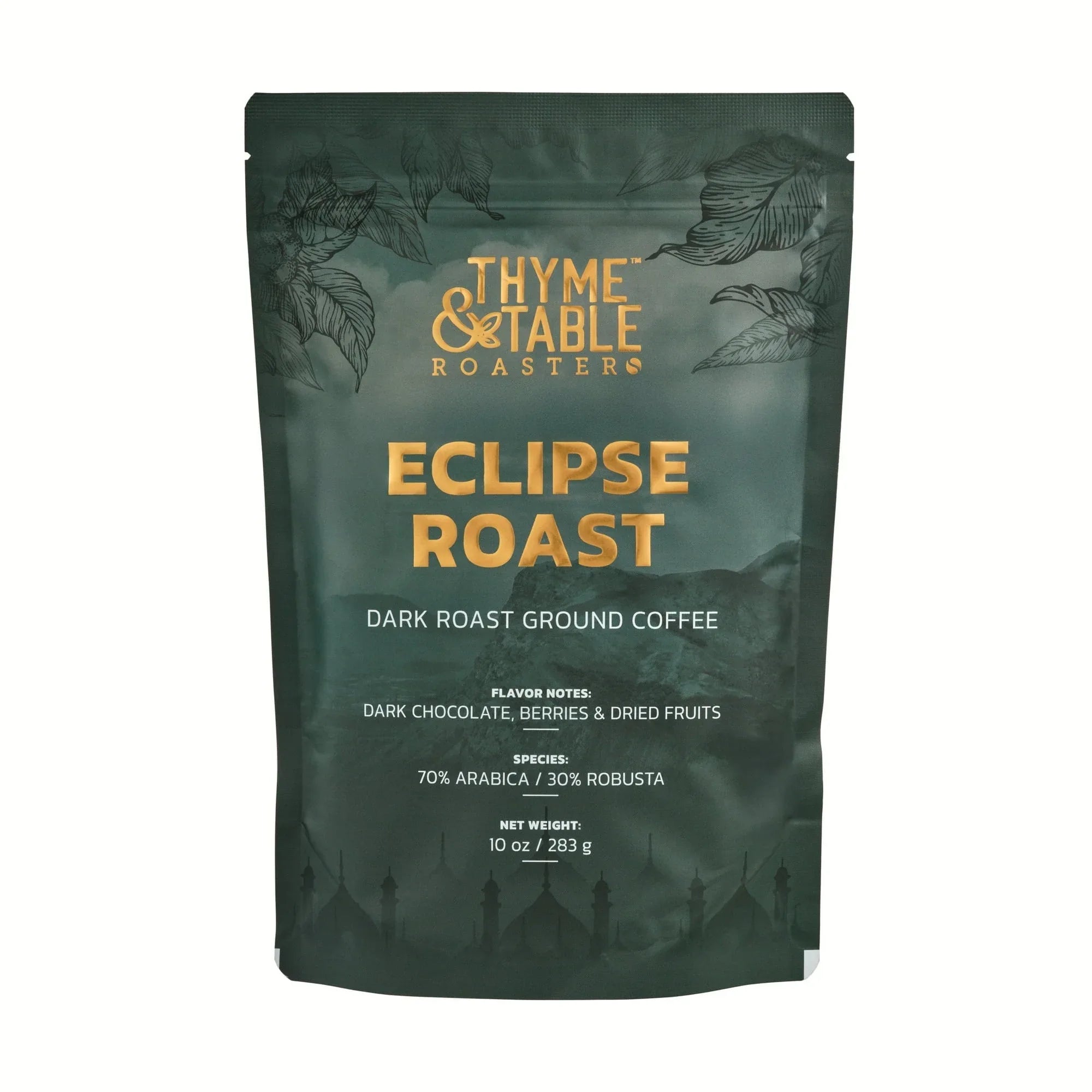 Thyme & Table Ground Coffee, Dark Roast, Eclipse Blend - USA MEGA SHOP