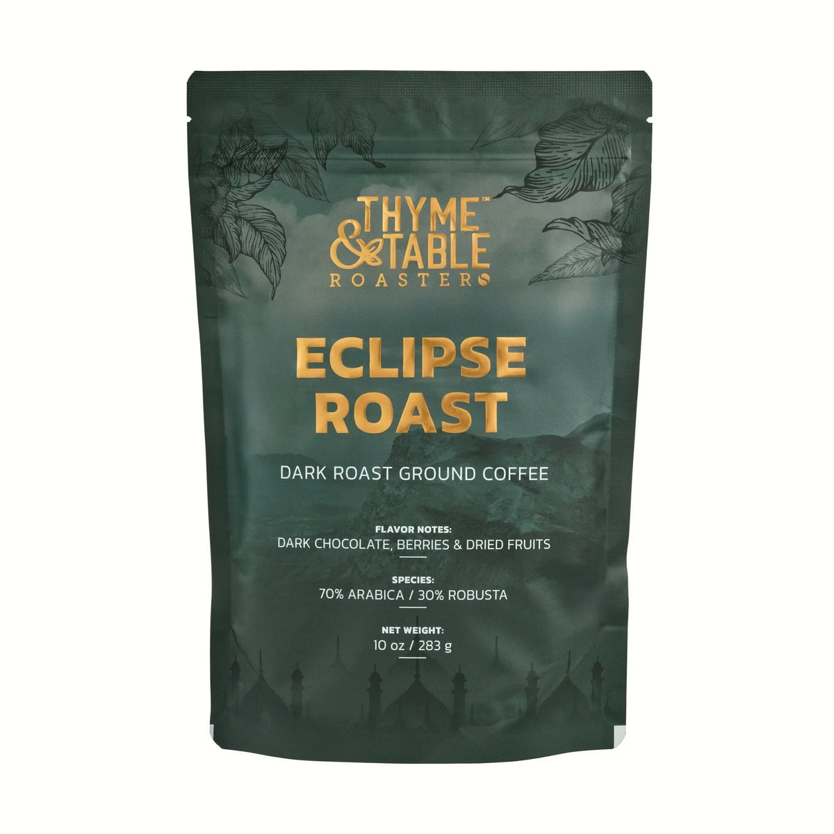 Thyme & Table Ground Coffee, Dark Roast, Eclipse Blend - USA MEGA SHOP