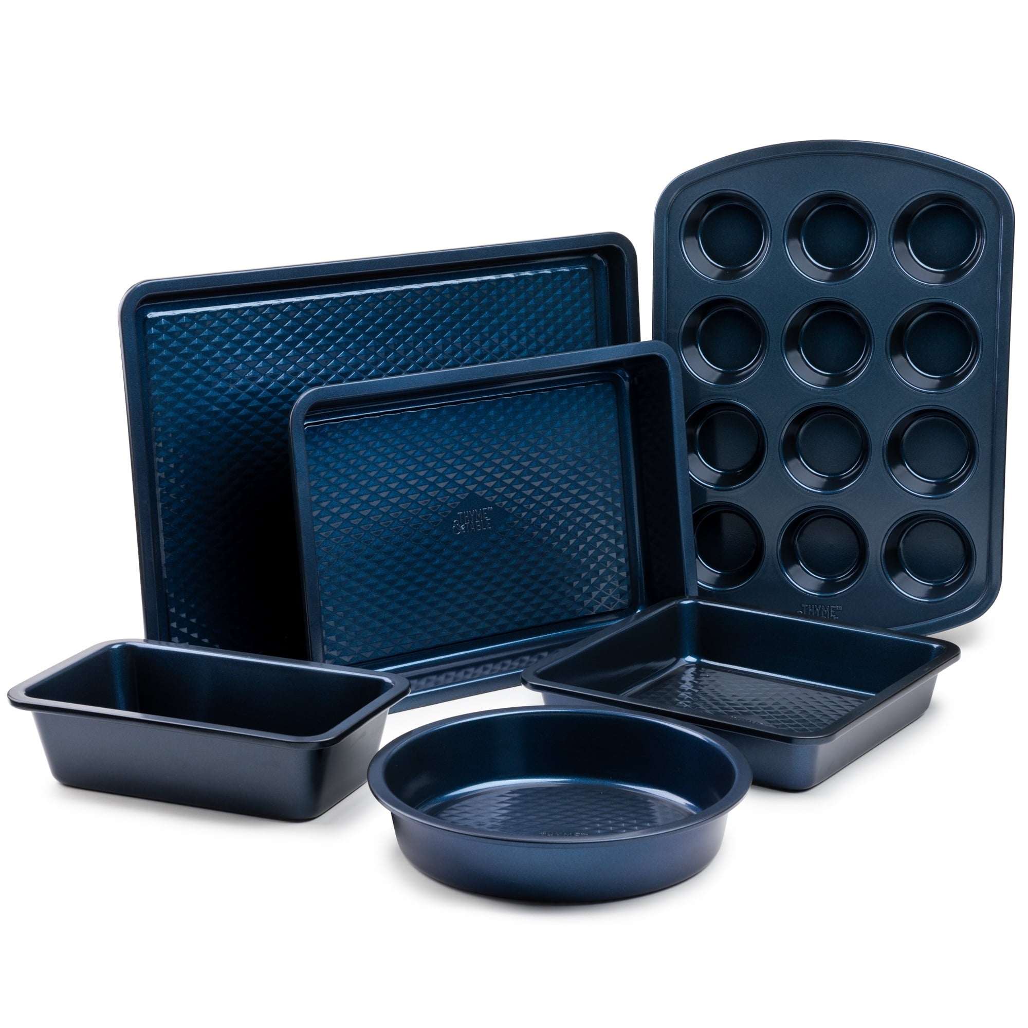 Thyme & Table Non-Stick Aluminized Steel Baking 6 Piece Set, Champagne Gold