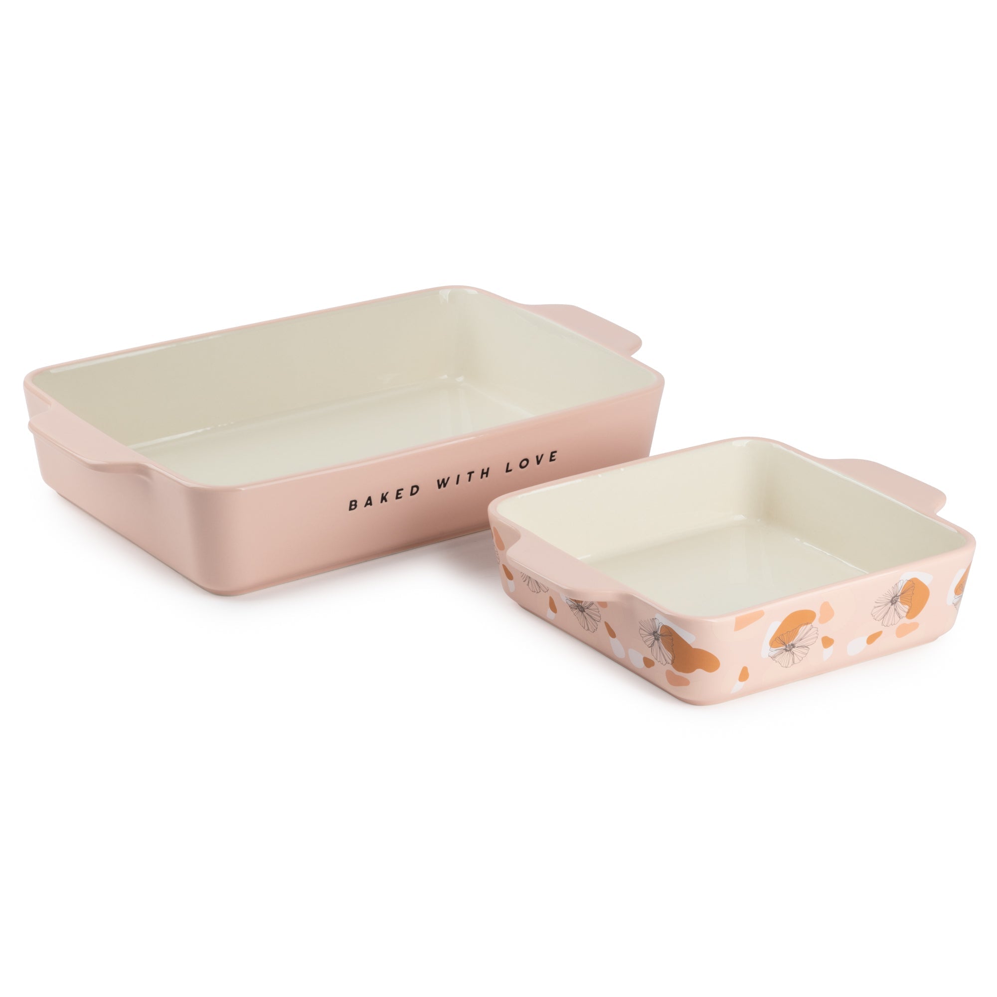 Thyme & Table 2-Piece Ceramic Rectangular Baking Dish Set - Onyx