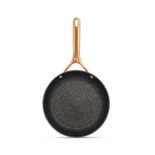 Speckled non-stick fry pan with bronze handle, 10.5 in