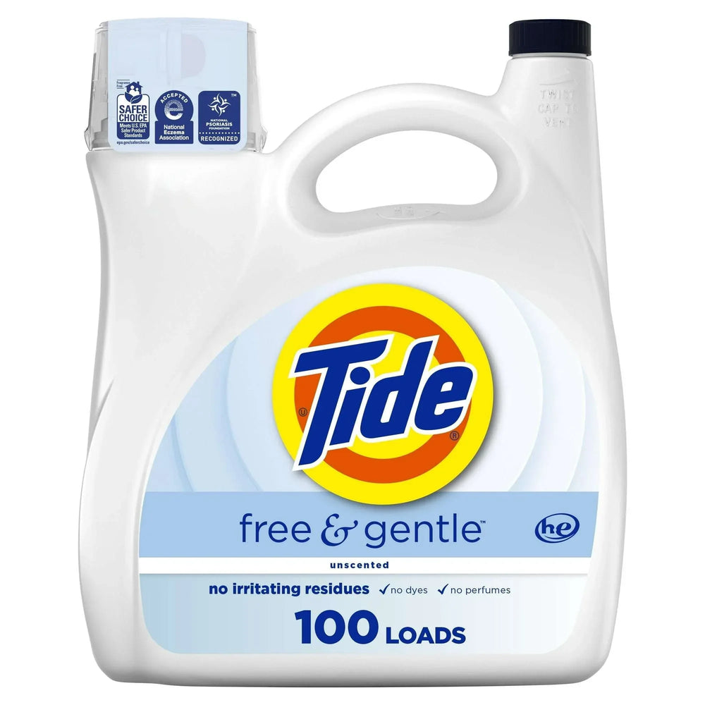 Tide Free & Gentle Laundry Detergent Liquid, 34 fl oz, 25 Loads - USA MEGA SHOP