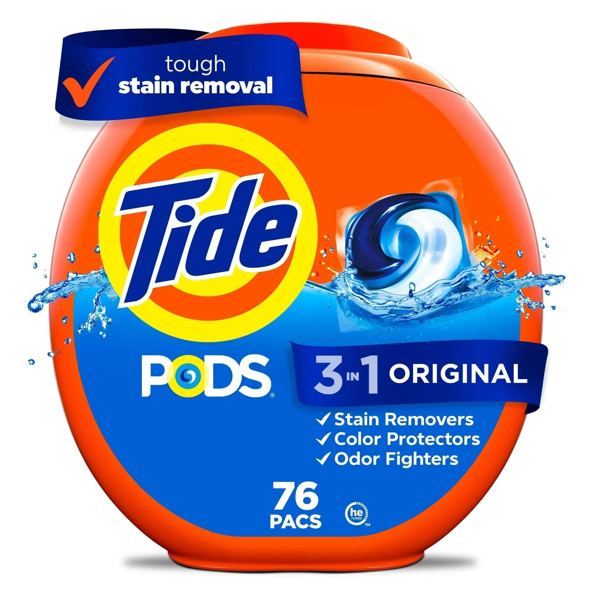 Tide PODS Liquid Laundry Detergent Pacs, Original Scent, 42 Count - USA MEGA SHOP