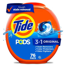 Tide PODS liquid laundry detergent container, Original scent, 76 pacs