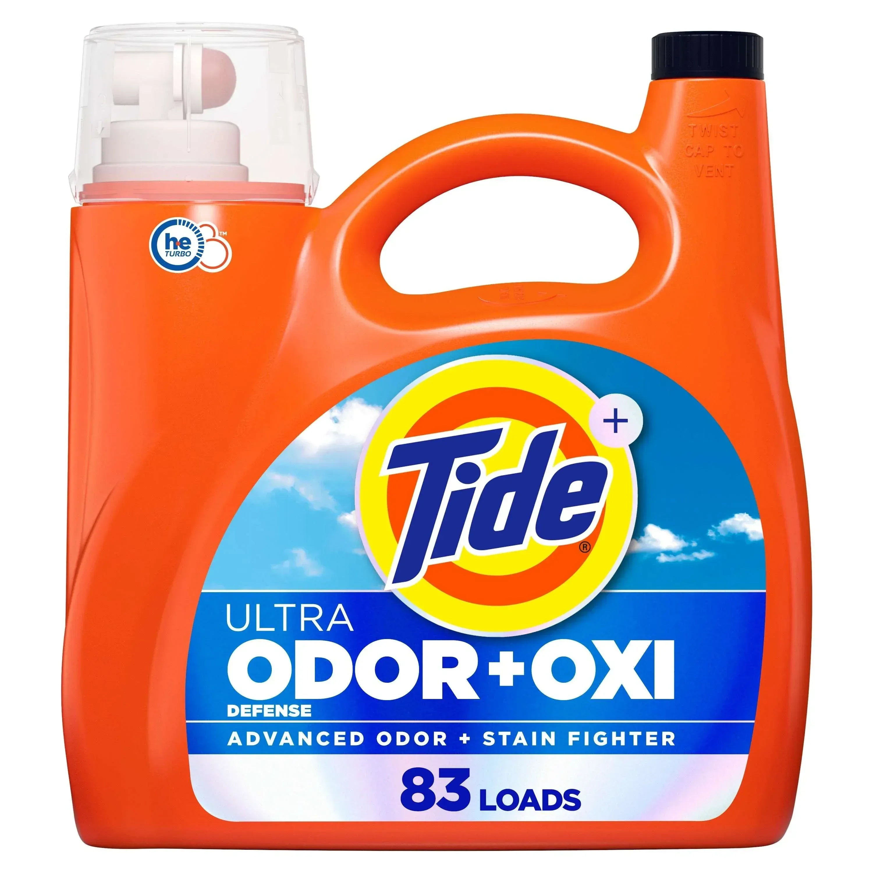 Tide Ultra Odor Defense Plus Oxi Liquid Laundry Detergent, 73 fl oz, 52 Loads