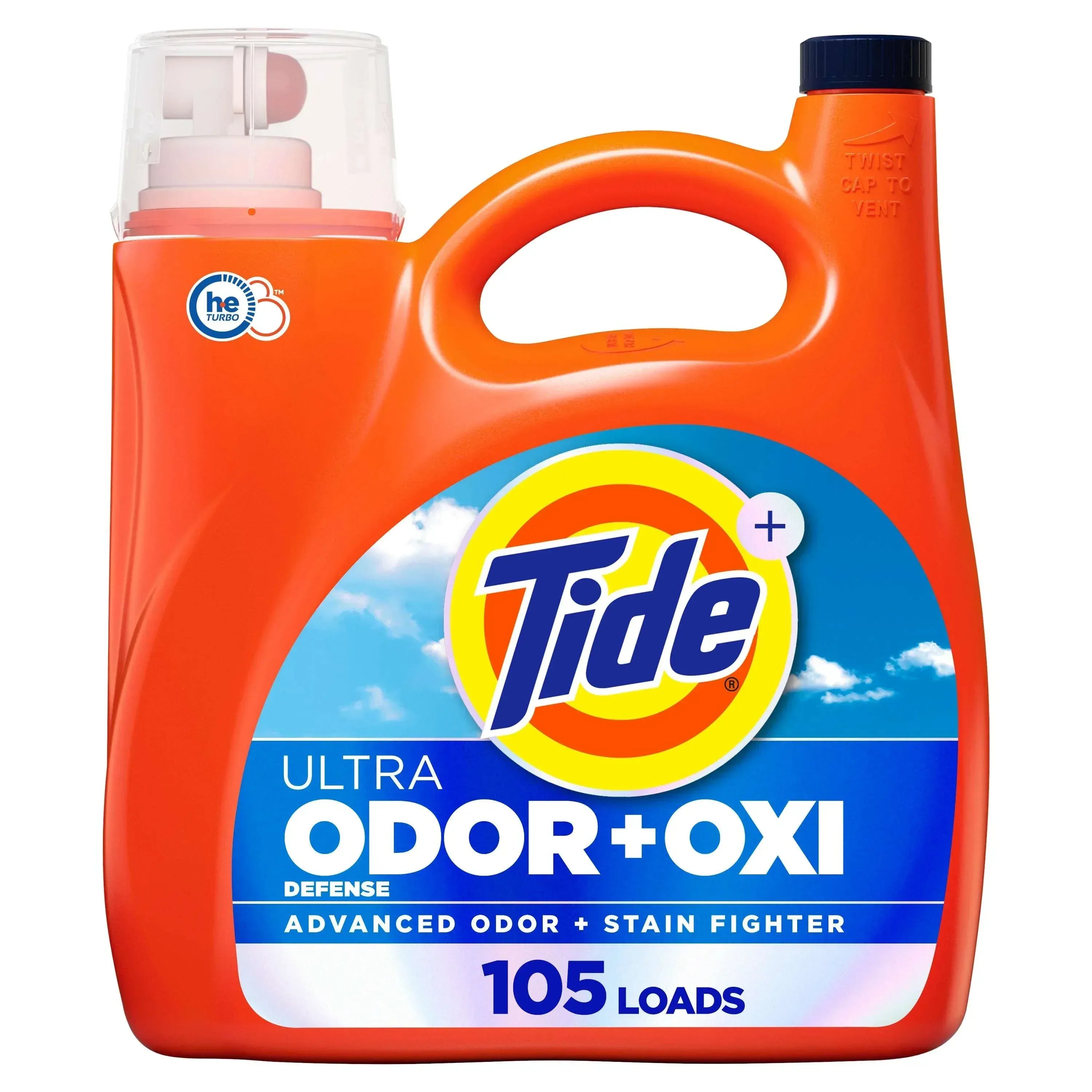 Tide Ultra Odor Defense Plus Oxi Liquid Laundry Detergent, 73 fl oz, 52 Loads