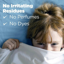 Laundry detergent promo with no perfumes and no dyes for gentle cleaning