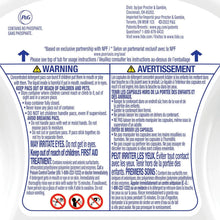 Tide PODS free & gentle detergent pacs warning and directions label panel
