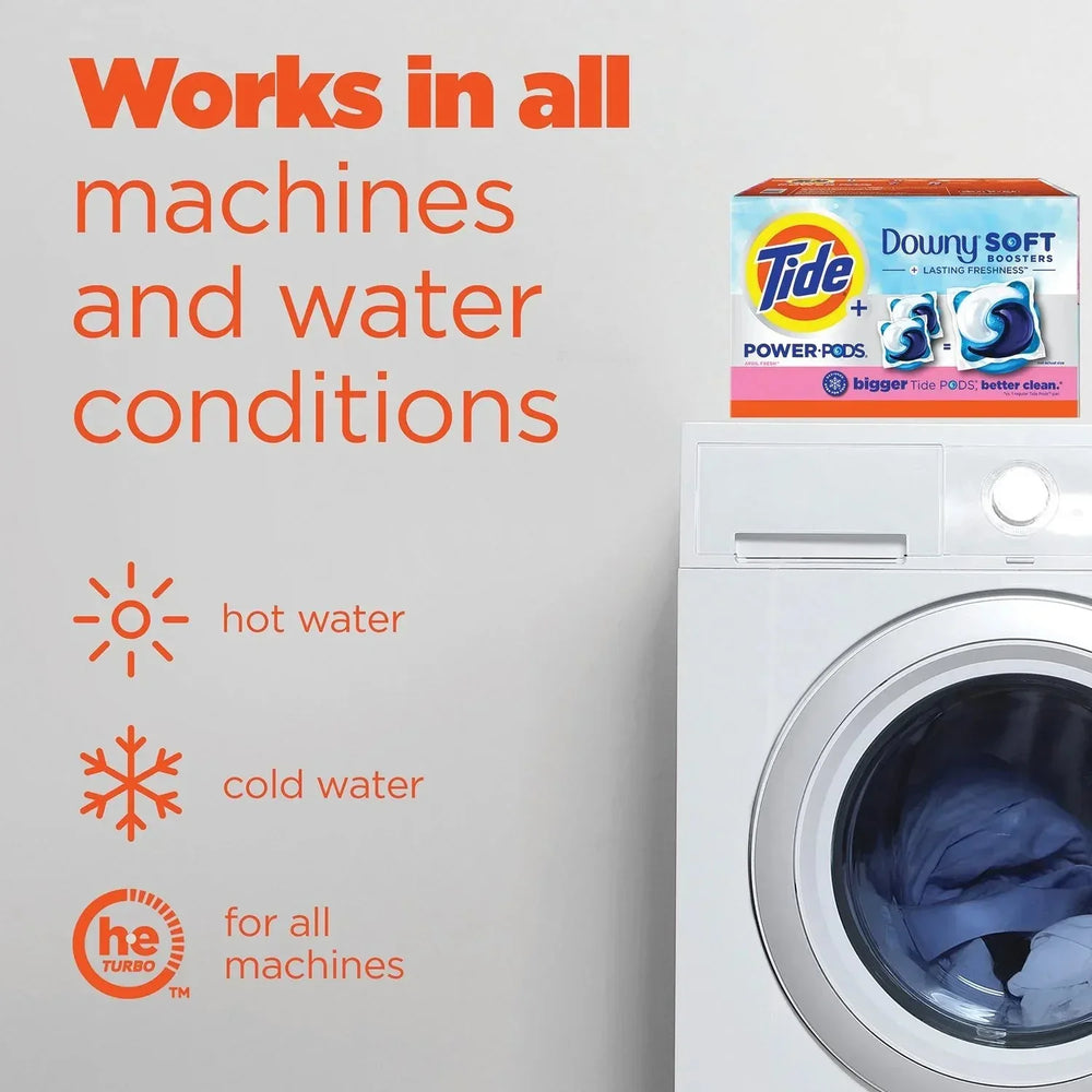 Tide Power PODs Downy Soft Boosters Laundry Detergent Pacs, April Fresh, 72 ct. - USA MEGA SHOP