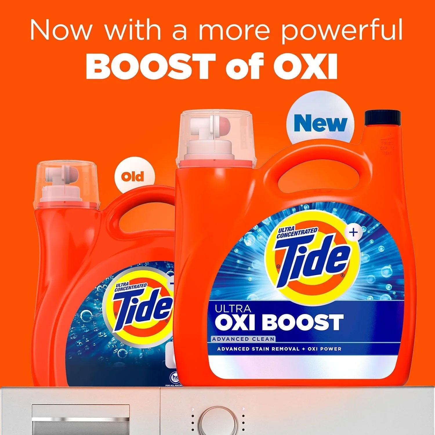Tide Ultra Oxi Boost Liquid Laundry Detergent, 100 loads, 128 fl. oz. - USA MEGA SHOP