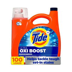 Tide Ultra Oxi Boost Liquid Laundry Detergent, 100 loads, 128 fl. oz. - USA MEGA SHOP