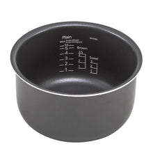 Black inner rice-cooker pot with capacity markings