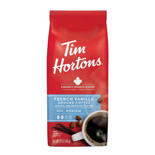 Tim Hortons French Vanilla ground coffee bag, medium roast, 12 oz