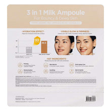 TirTir Ceramic Milk Ampoule 2-pack box back panel with ingredient and use info