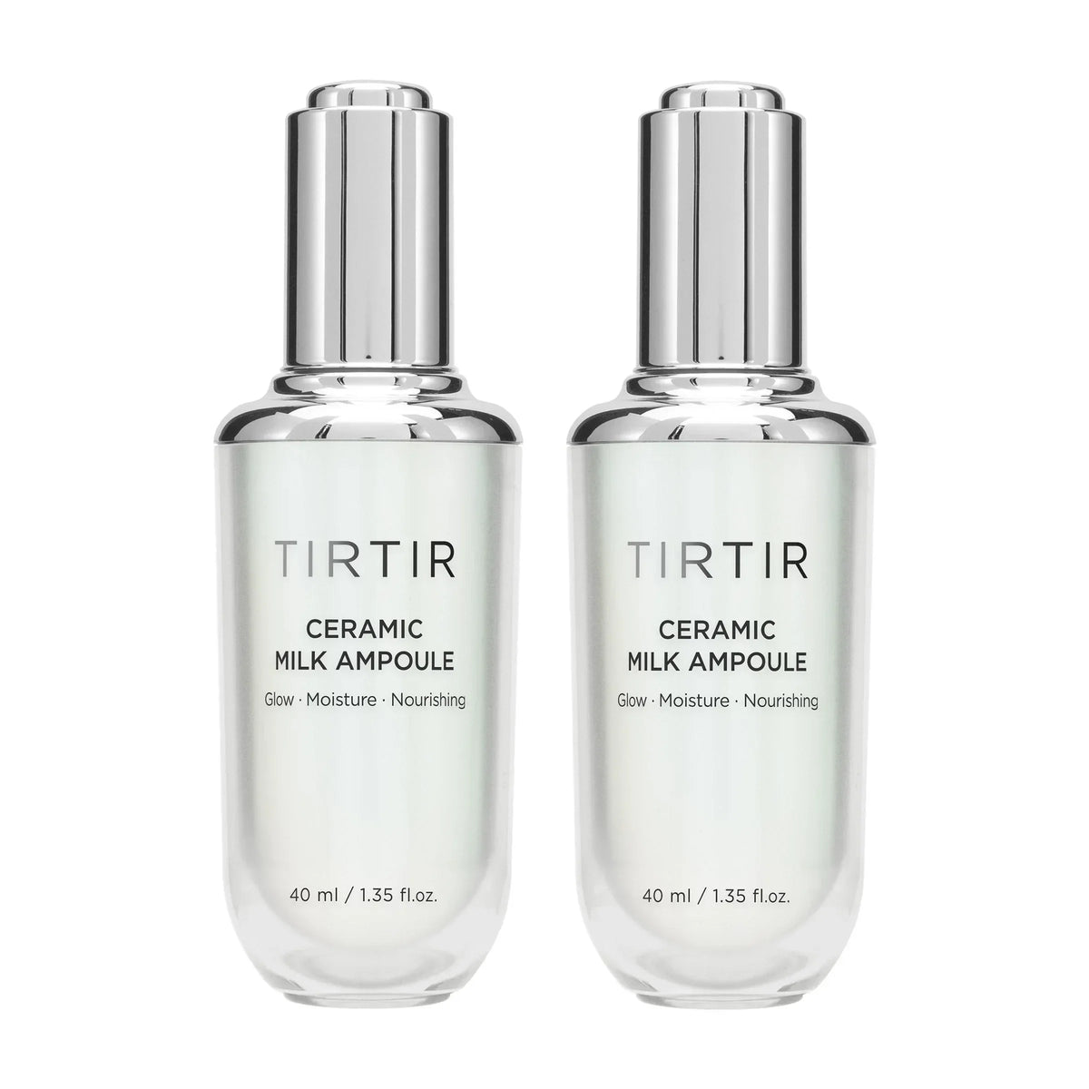 TirTir Ceramic Milk Ampoule 1.35 fl oz, 2-pack - USA MEGA SHOP