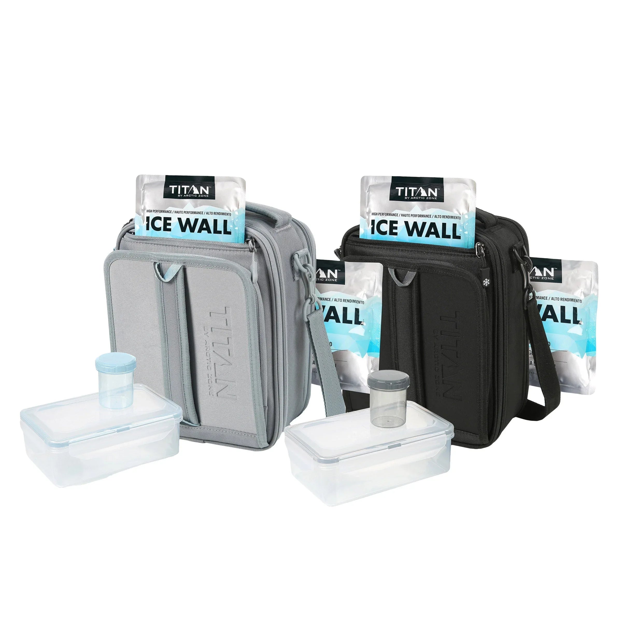 Titan Arctic Zone Fridge Cold, Crush Resistant Lunch Pack with 2 Ice Walls, 2-pack - USA MEGA SHOP