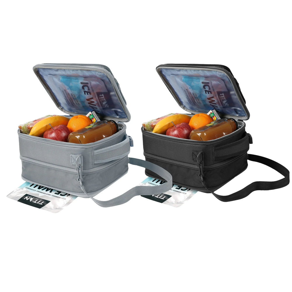 Titan Arctic Zone Fridge Cold, Crush Resistant Lunch Pack with 2 Ice Walls, 2-pack - USA MEGA SHOP