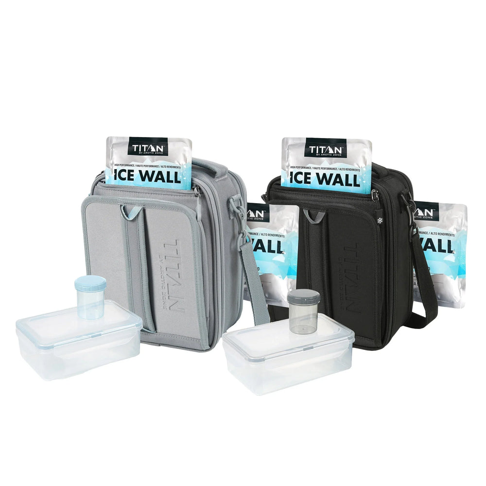 Titan Arctic Zone Fridge Cold, Crush Resistant Lunch Pack with 2 Ice Walls, 2-pack - USA MEGA SHOP