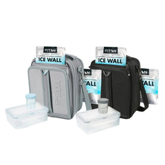 Titan Arctic Zone Fridge Cold, Crush Resistant Lunch Pack with 2 Ice Walls, 2-pack