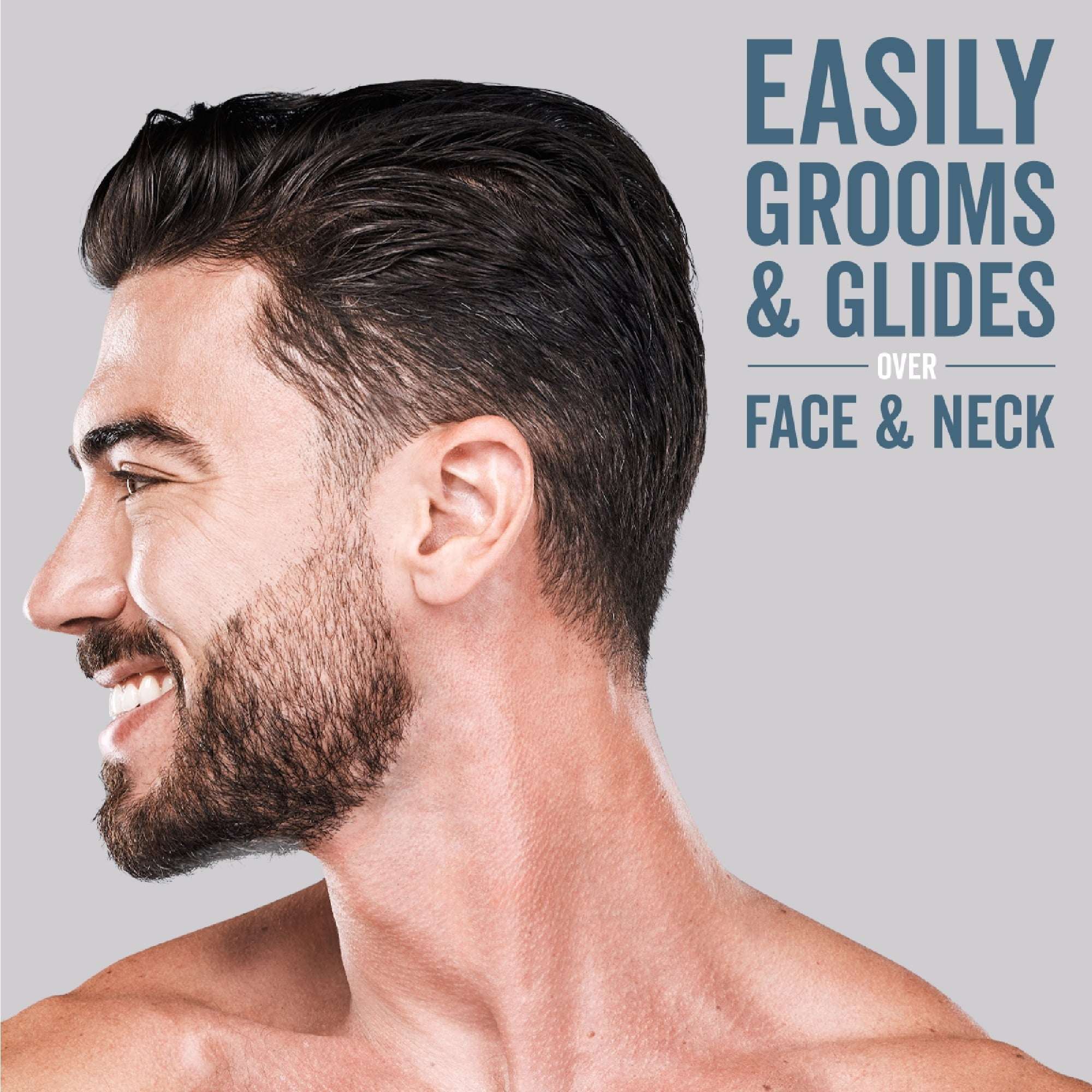 Titanium Edge Beard & Body Compact Shaver – Men’s Electric Groomer for Face, Neck & Body – Pop-Up Trimmer, Titanium Blade, Hypoallergenic, Travel Ready