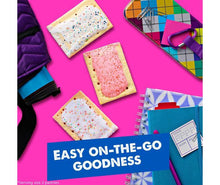 Rectangular frosted toaster pastries with multicolor sprinkles