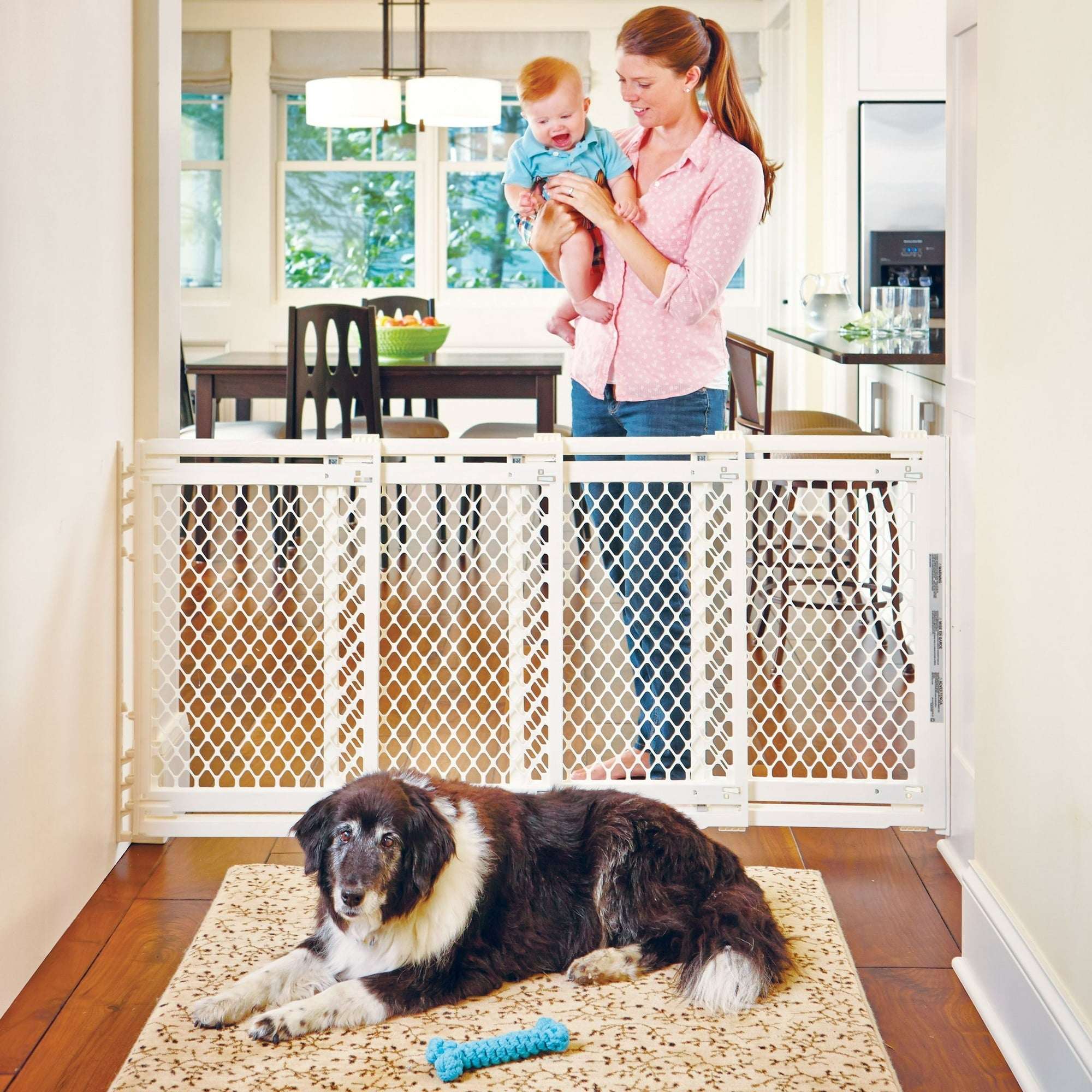 Toddleroo by North States 22"-62" Extra-Wide Baby Safety Gate, Ivory