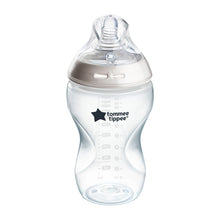 Natural start baby bottle with clear nipple and anti-colic valve, medium flow
